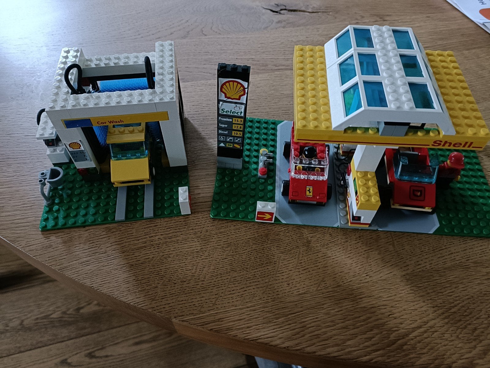 Lego Shell tankstation en wasstraat, Ophalen of Verzenden, Gebruikt, Overige merken