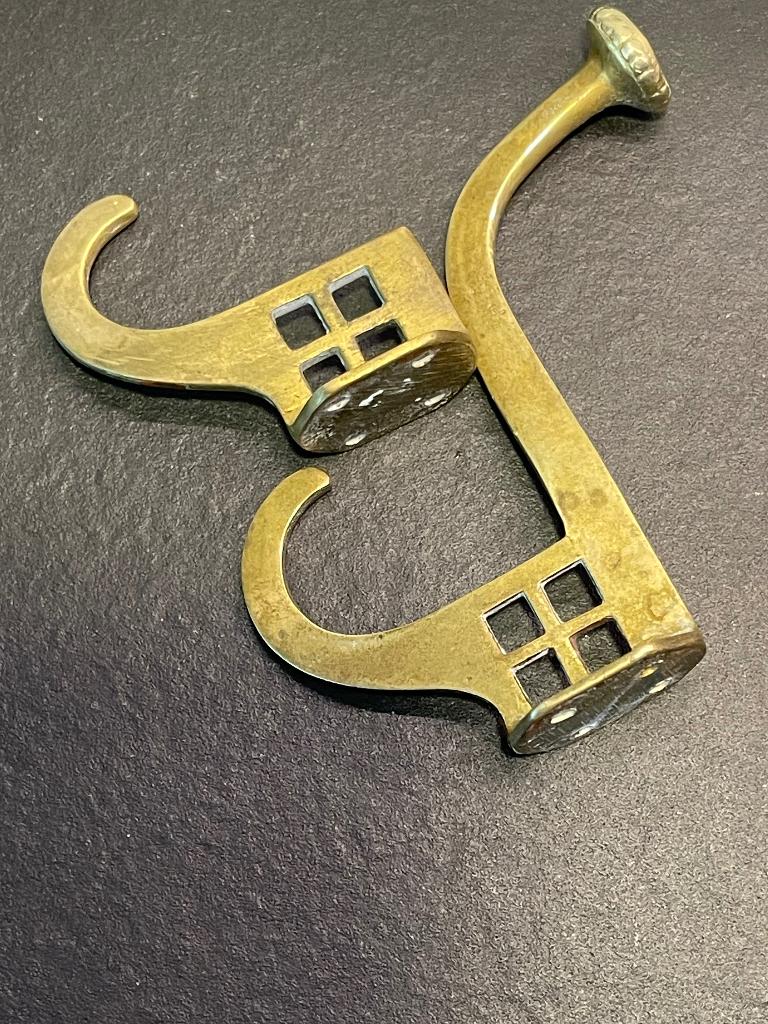 2 vintage haken art deco Amsterdamse school, Antiek en Kunst, Ophalen of Verzenden