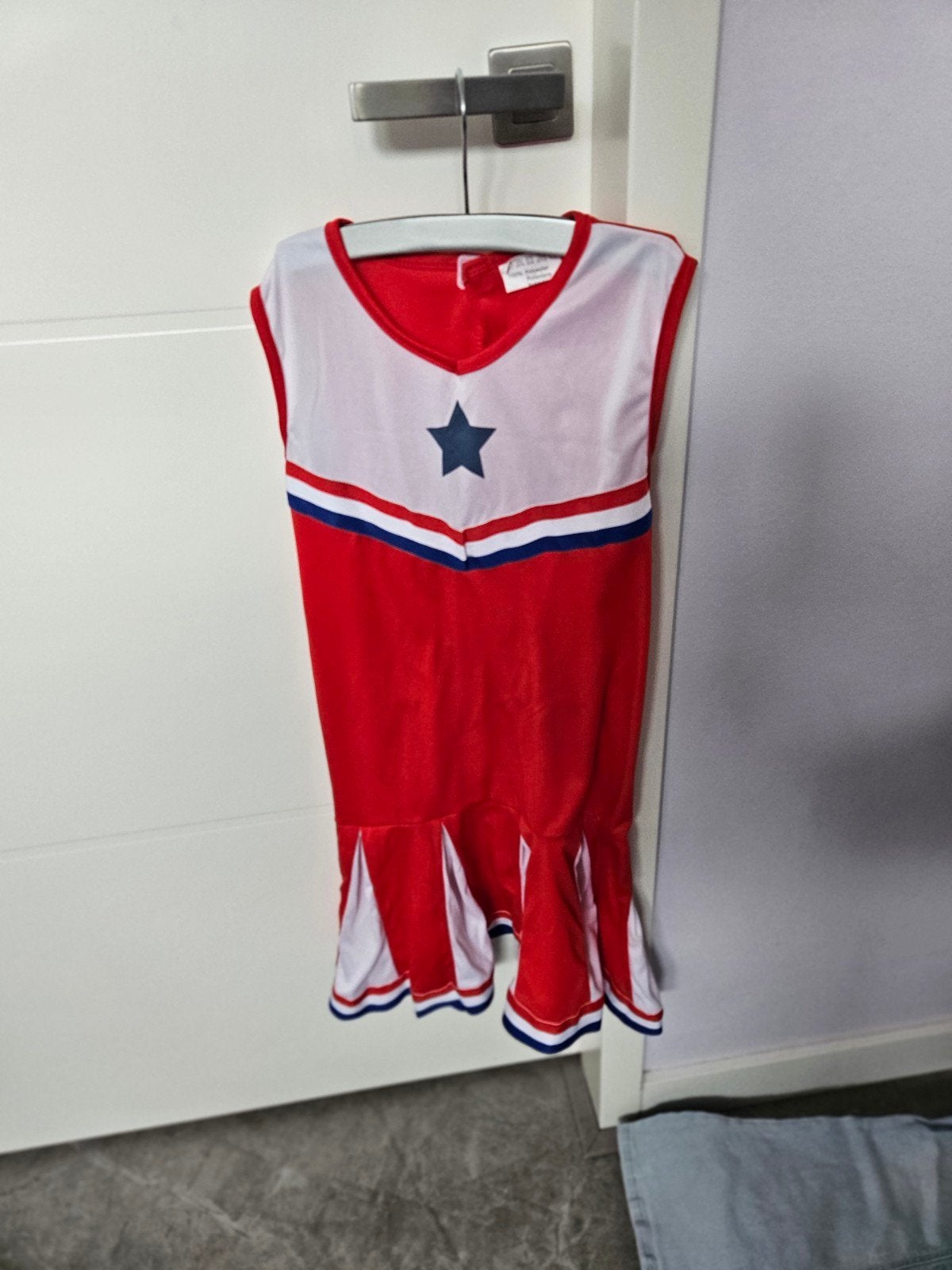 Cheerleader jurkje rood wit blauw maat 10-12 jaar, Kinderen en Baby's, Ophalen of Verzenden, Gebruikt, 146 t/m 152, Meisje
