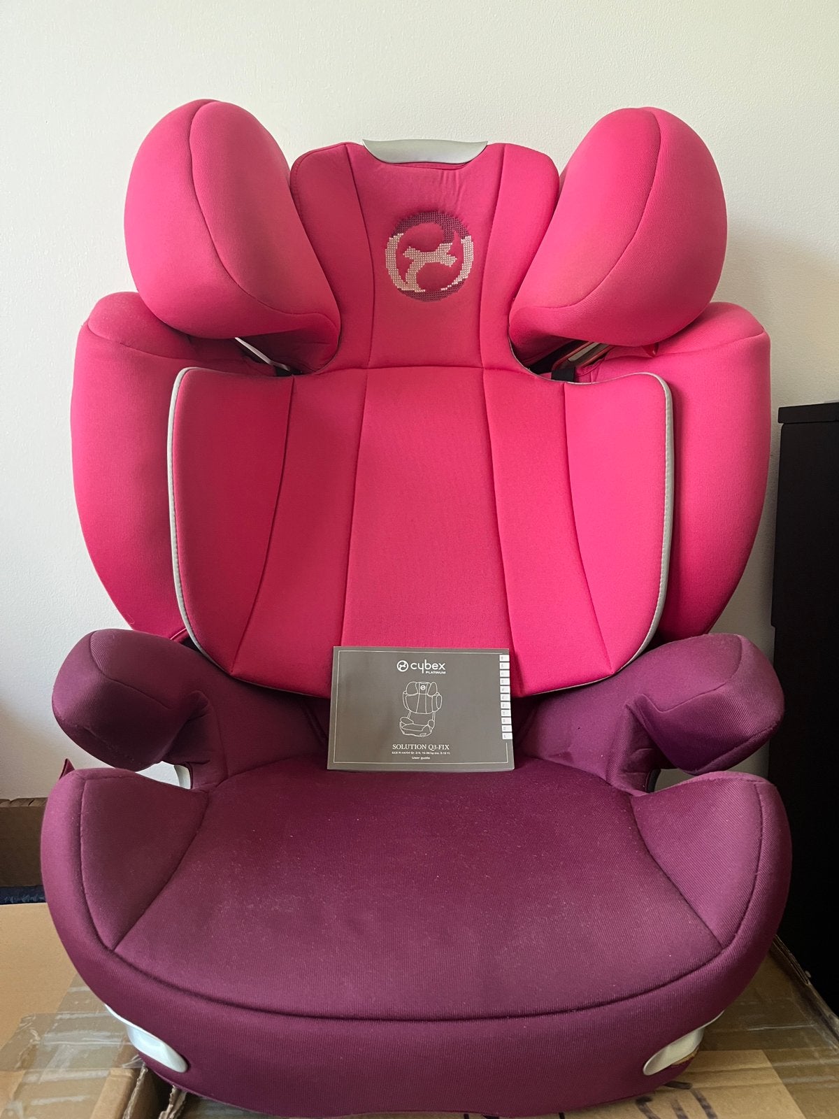 CAR SEAT CYBEX SOLUTION Q3 FIX (3-12YEARS) PURPLE, 15 t/m 36 kg, Zo goed als nieuw, Ophalen, Overige merken