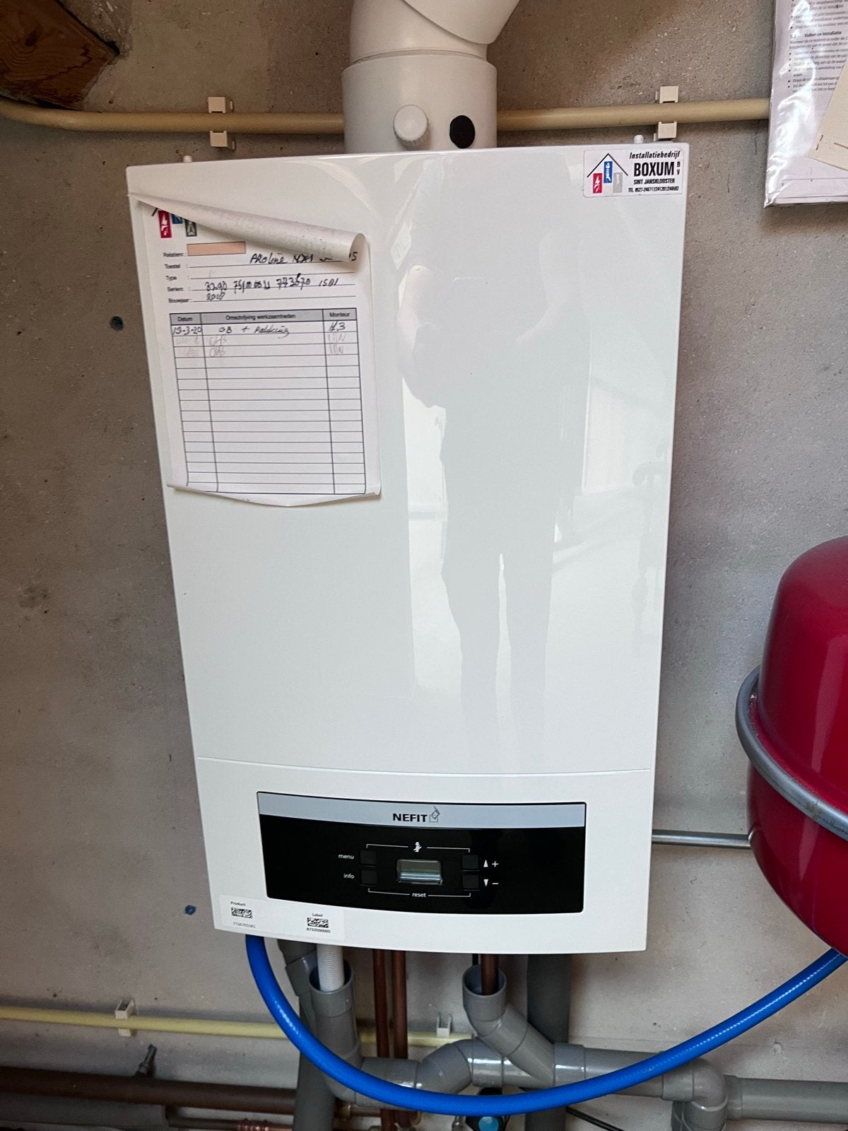 Nefit ProLine NXT 30-CW5 CV-ketel, bouwjaar 2019 + thermosta, Doe-het-zelf en Verbouw, Ophalen, Gebruikt, Hoog rendement (Hr)