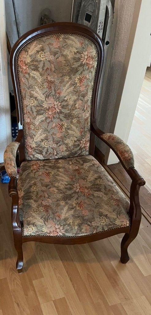 Fauteuil, Huis en Inrichting, Ophalen, Hout, Gebruikt, 75 tot 100 cm
