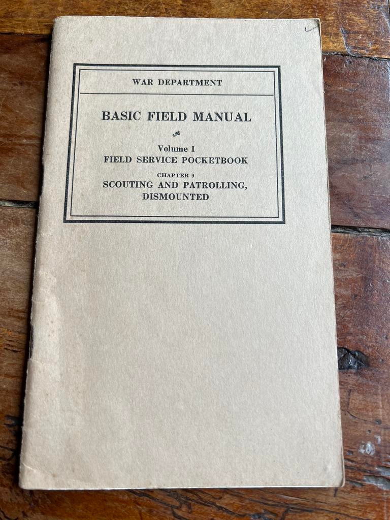 WO2 Amerikaans voorschrift scouting patrolling sluipen 1940, Verzamelen, Militaria | Tweede Wereldoorlog, Amerika, Ophalen of Verzenden