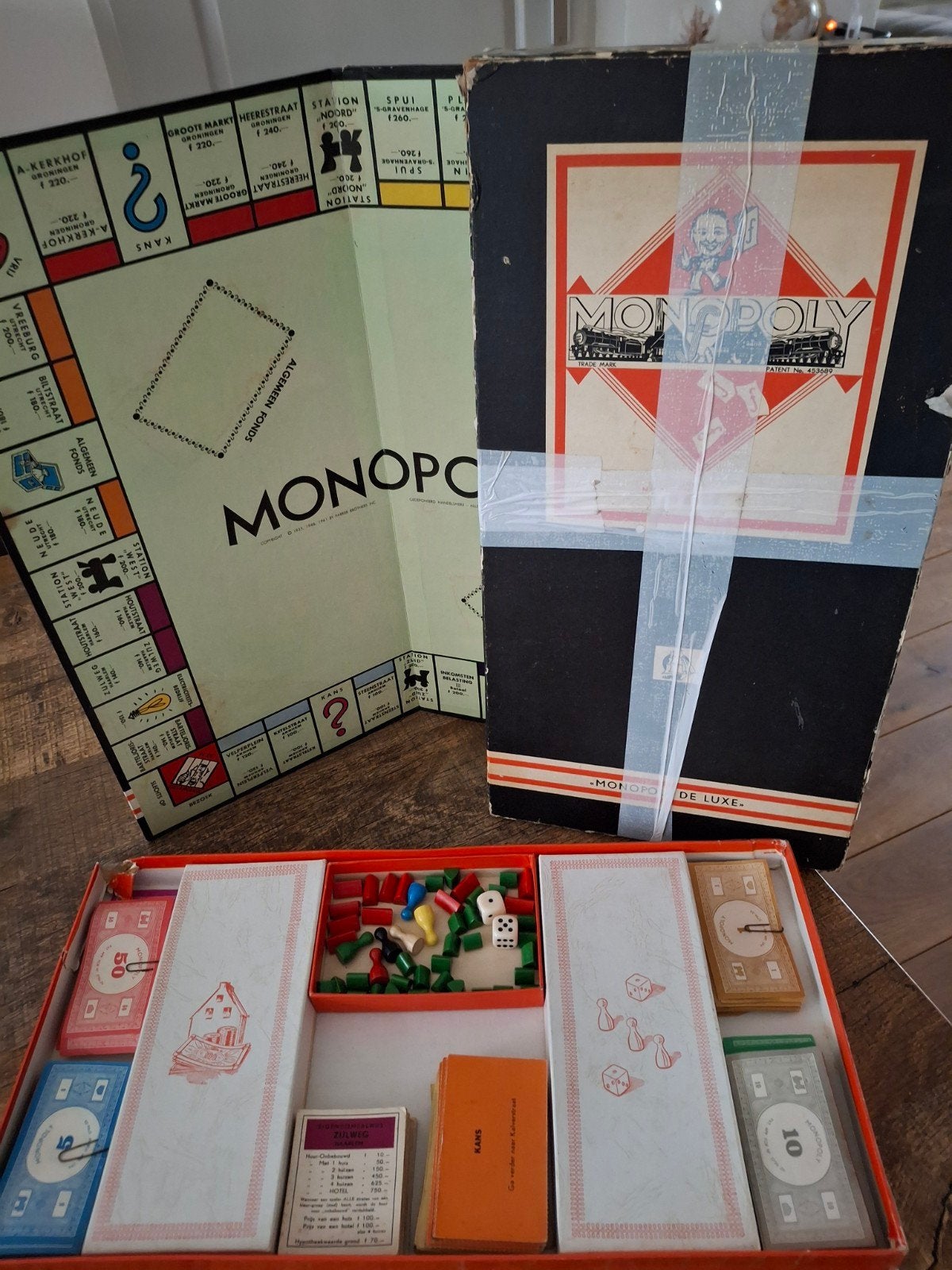 vintage monopoly zwarte doos, Ophalen of Verzenden