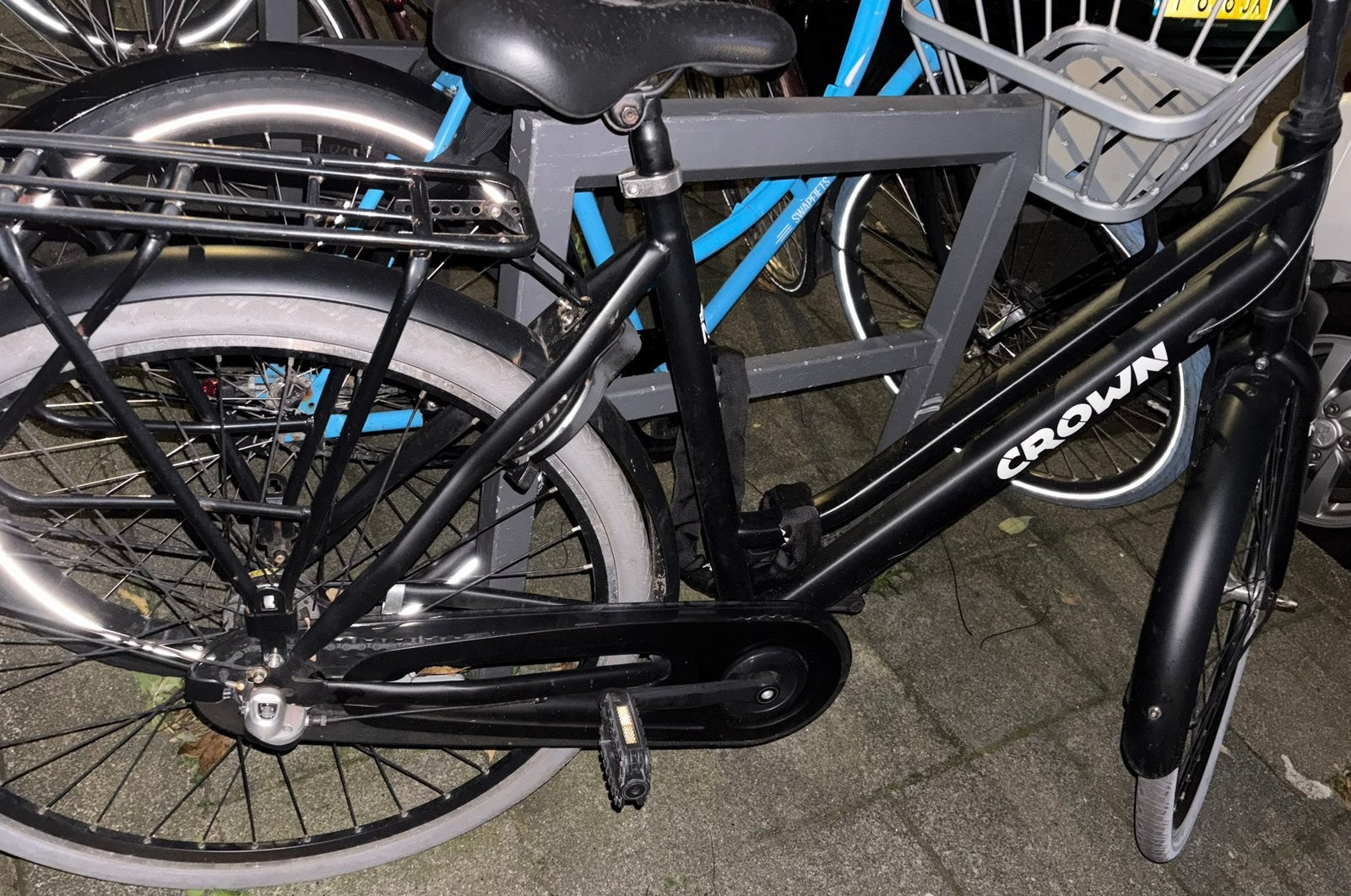 Fiets crown, Ophalen, Gebruikt, Schijfrem, Handrem