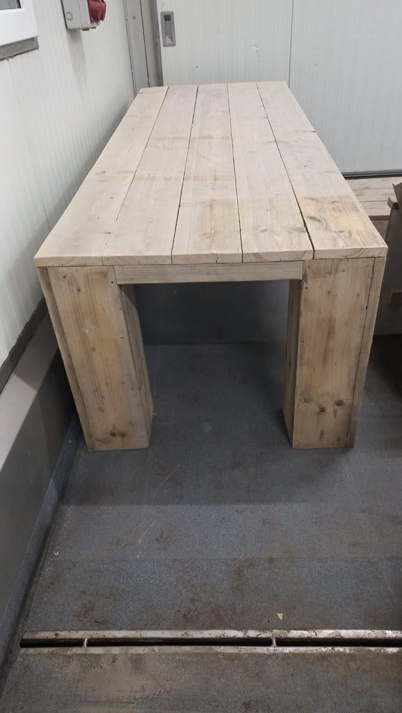 Stijgerhout set tuin tafel stoel tafeltje voetenbank nieuw, Ophalen, Nieuw, Hout