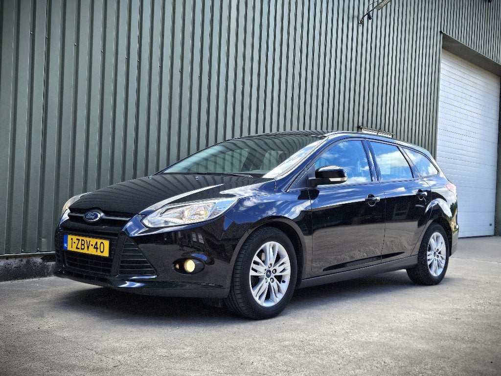 Ford Focus Wagon 1.0 EcoBoost 2014 | LM velgen | Cruise, Auto's, Zwart, Zwart, Handgeschakeld, 1216 kg