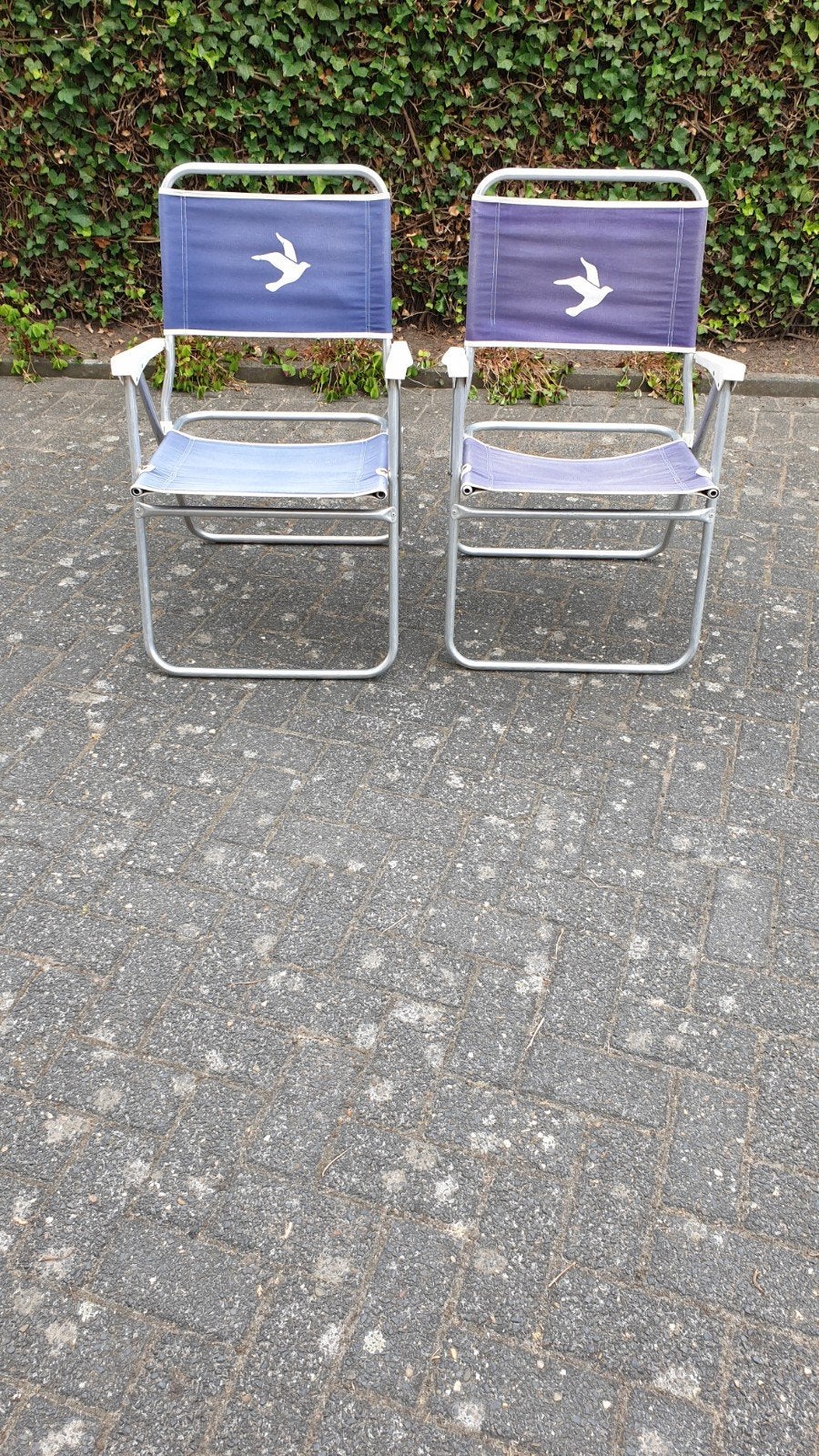 2 x inklapbare campingstoel vouwstoel strandstoel of de tuin, Ophalen, Gebruikt, Campingstoel