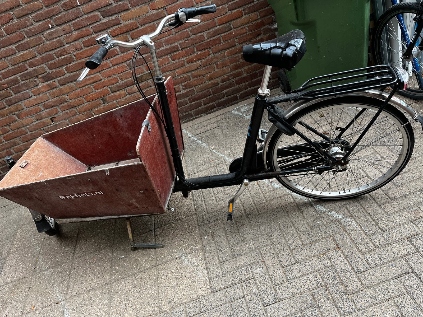Bakfiets, Gebruikt, Huif, 2 kinderen, Trommelrem