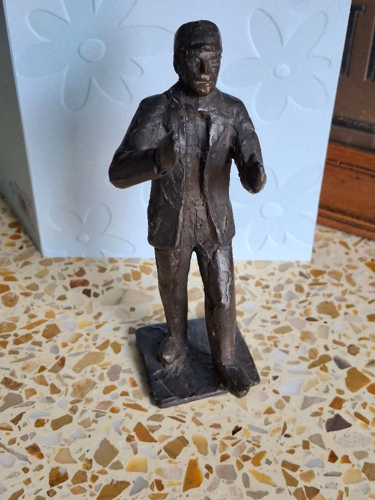 bronzen sculptuur Janneke Ros, Minder dan 20 cm, Ophalen of Verzenden, Beeld, Europa