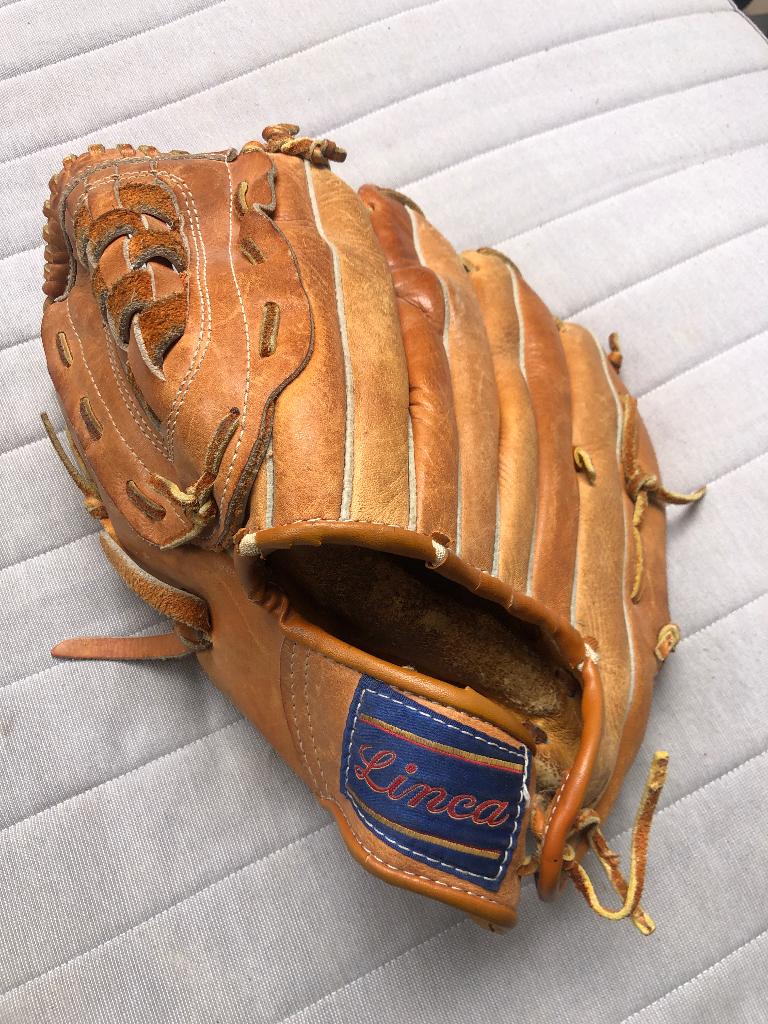 Honkbal handschoen Rechts, Linca, gebruikt, Sport en Fitness, Honkbal en Softbal, Ophalen, Gebruikt, Honkbal, Handschoen