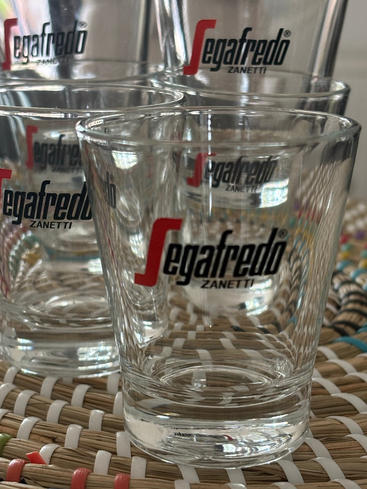 6 Segafredo Zanetti Espresso Glazen, Nieuw, Ophalen of Verzenden, Overige merken, Glas