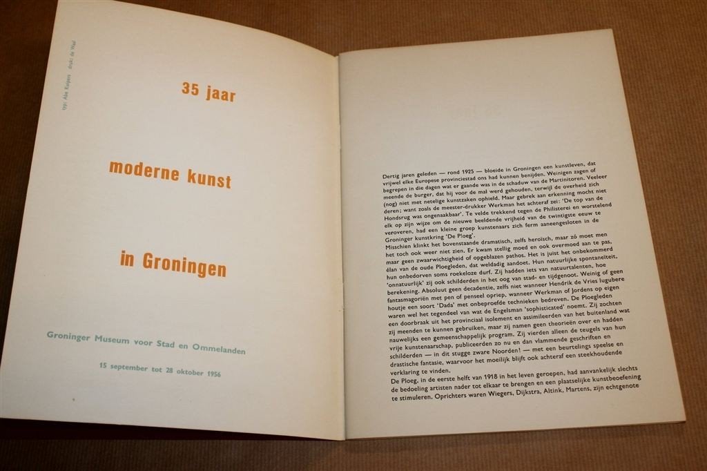 35 Jaar Moderne Kunst in Groningen — Catalogus [1956], Boeken, Ophalen of Verzenden, Gelezen