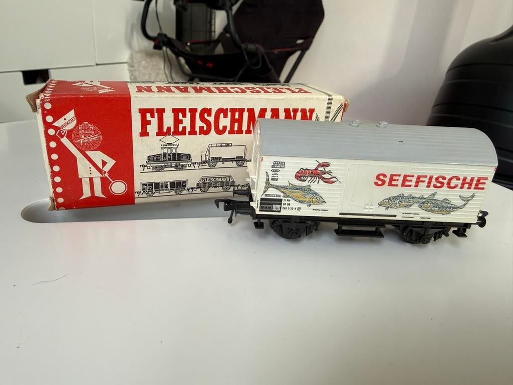 Fleischmann Koelwagon 'Seefische' met originele doos, Gebruikt, Wagon, Ophalen of Verzenden, Fleischmann