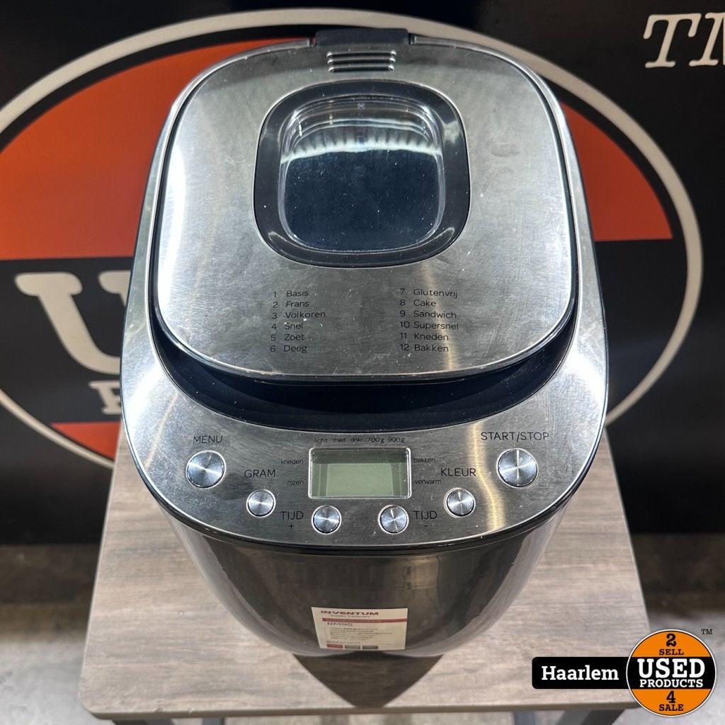 Inventum Broodbak Machine - silver - Garantie, Inventum, Gebruikt, Info@inventum.eu, Inventum Huishoudelijke Apparaten B.V., Edisonweg 8, 4207 HE Gorinchem, Nederland
