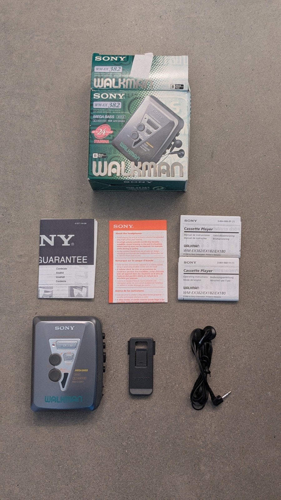 Sony Walkman WM-EX 382, nieuw, met accessoires in originele, Ophalen of Verzenden, Walkman