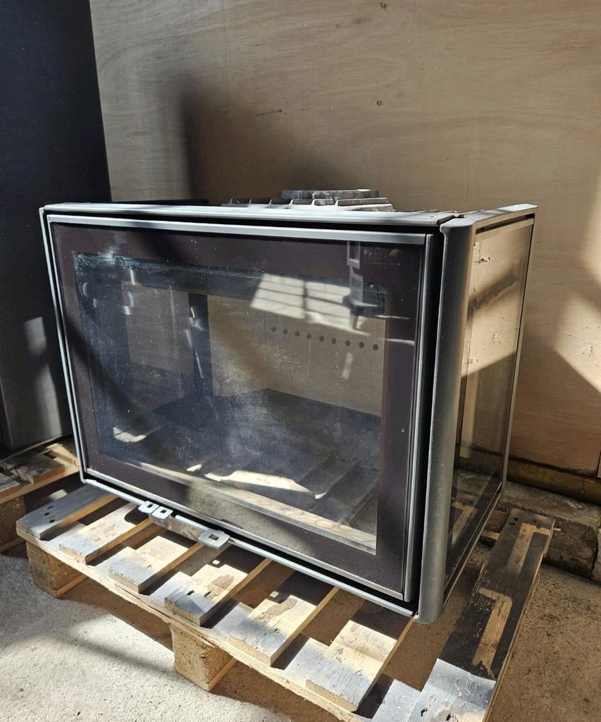 DOVRE 2575 CBS 3 zijdig houtkachel inbouw gebruikt haard, Gebruikt, Houtkachel, Ophalen of Verzenden, Inbouw