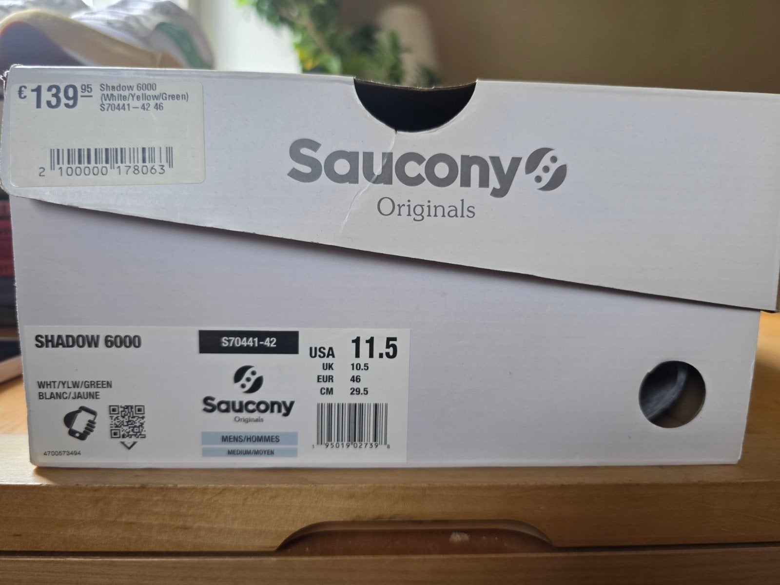 Saucony Shadow 6000 Sneakers - Nieuw in doos, Kleding | Heren, Schoenen, Overige kleuren, Verzenden, Nieuw, Sneakers of Gympen