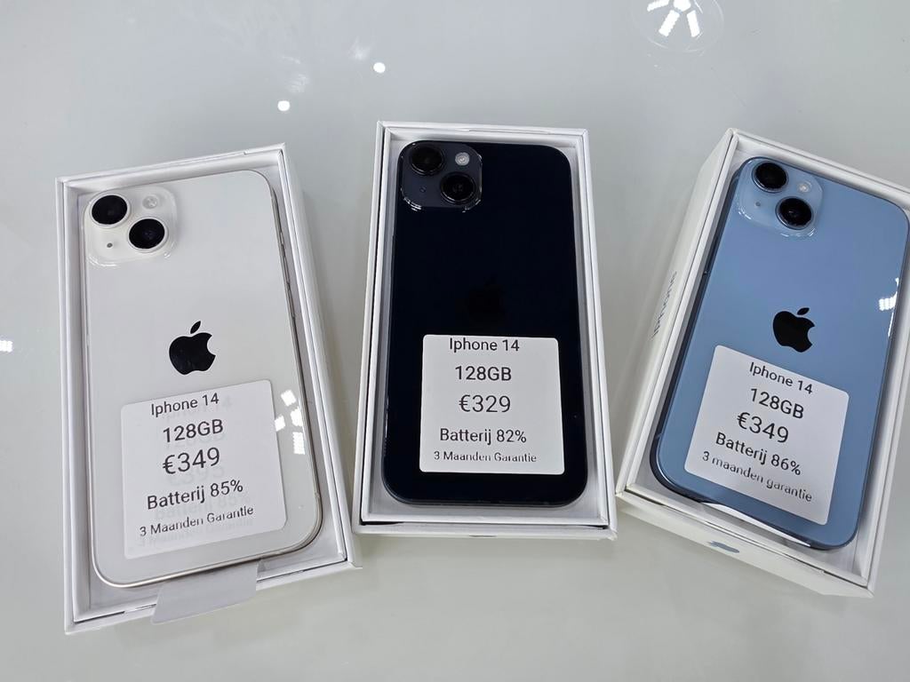 Iphone 14 128GB, Overige modellen, RJ Smartphone Lelystad, 8223AC, Ophalen of Verzenden
