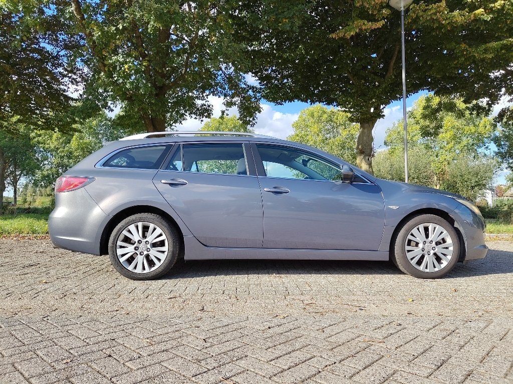 Mazda 6 2.0 SV-T Business+ Sportbreak 2010 Grijs - 193.786km, Auto's, Voorwielaandrijving, 1330 kg, Stof, Zwart