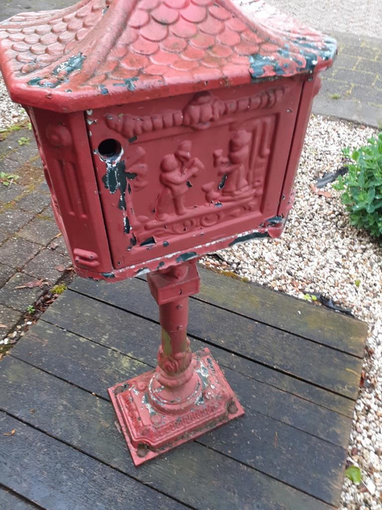 Oude aluminium brievenbus - opknapper, Ophalen of Verzenden