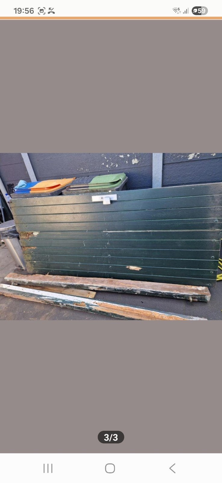 Poort met slot gratis, Minder dan 3 meter, Ophalen of Verzenden, Hout, 1 tot 2 meter