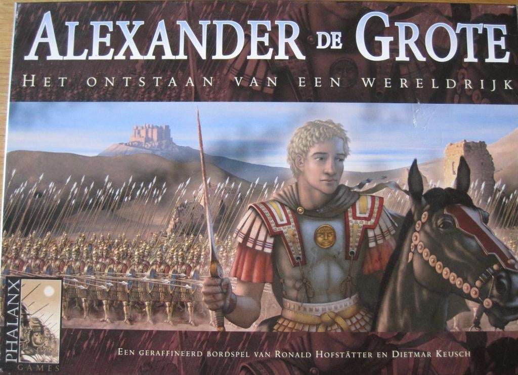 bordspel Alexander de Grote - ontstaan van een wereldrijk, Vijf spelers of meer, Ophalen of Verzenden, Zo goed als nieuw, Phalanx Games