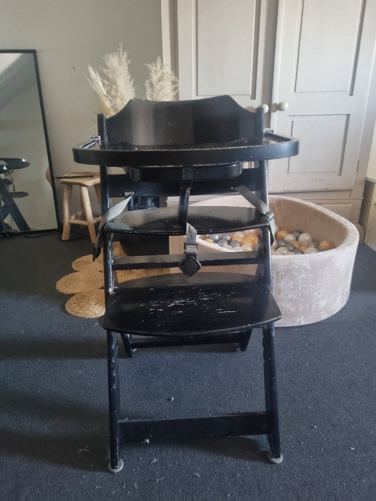 Kinderstoel zwart, Kinderen en Baby's, Kinderstoelen, Ophalen, Gebruikt, Overige typen