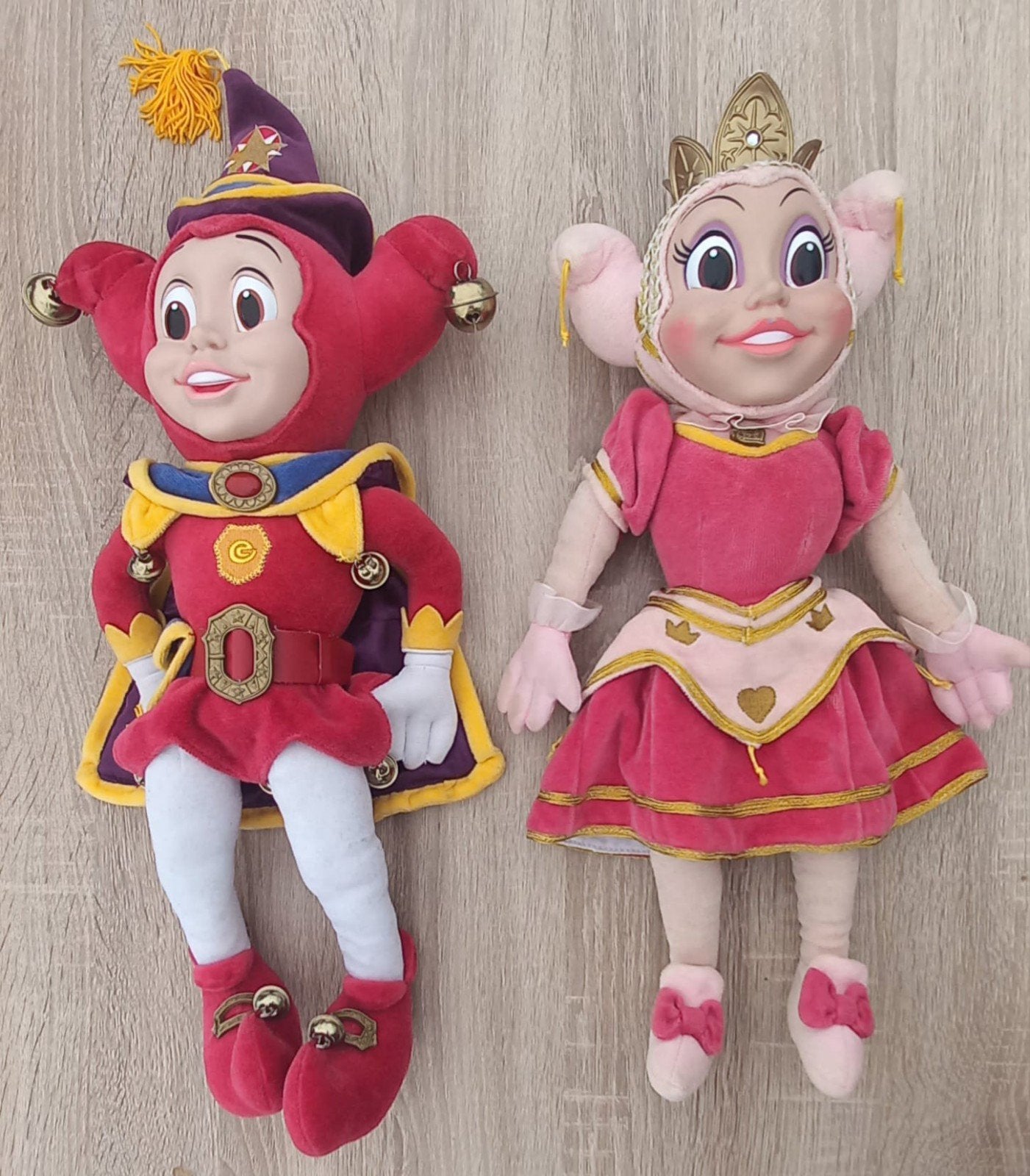 Efteling Pardoes en Pardijntje knuffels samen, Verzenden, Zo goed als nieuw, Beeldje of Poppetje
