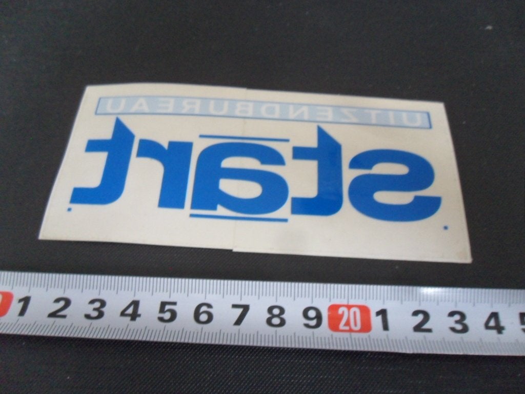 sticker raamsticker uitzendbureau START, Verzamelen, Ophalen of Verzenden, Zo goed als nieuw