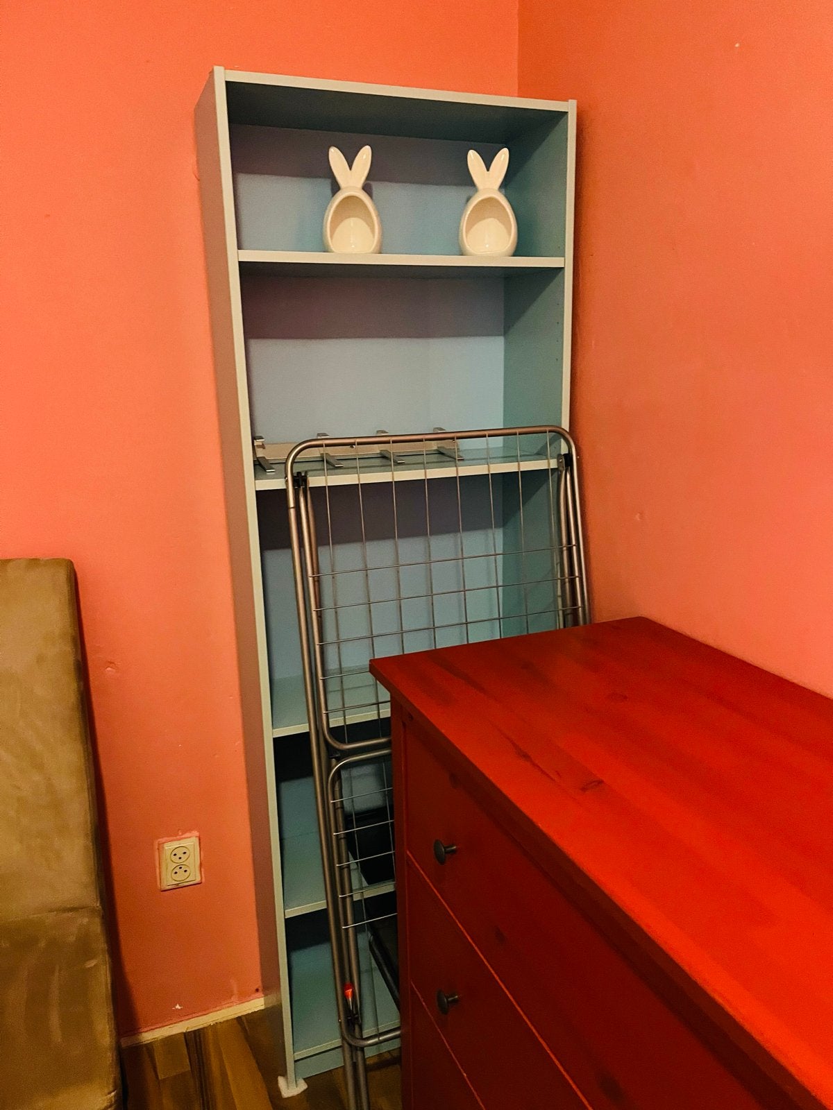 Blauwe Boekenkast 178x60x24cm, Ophalen, Met plank(en), Gebruikt, 50 tot 100 cm