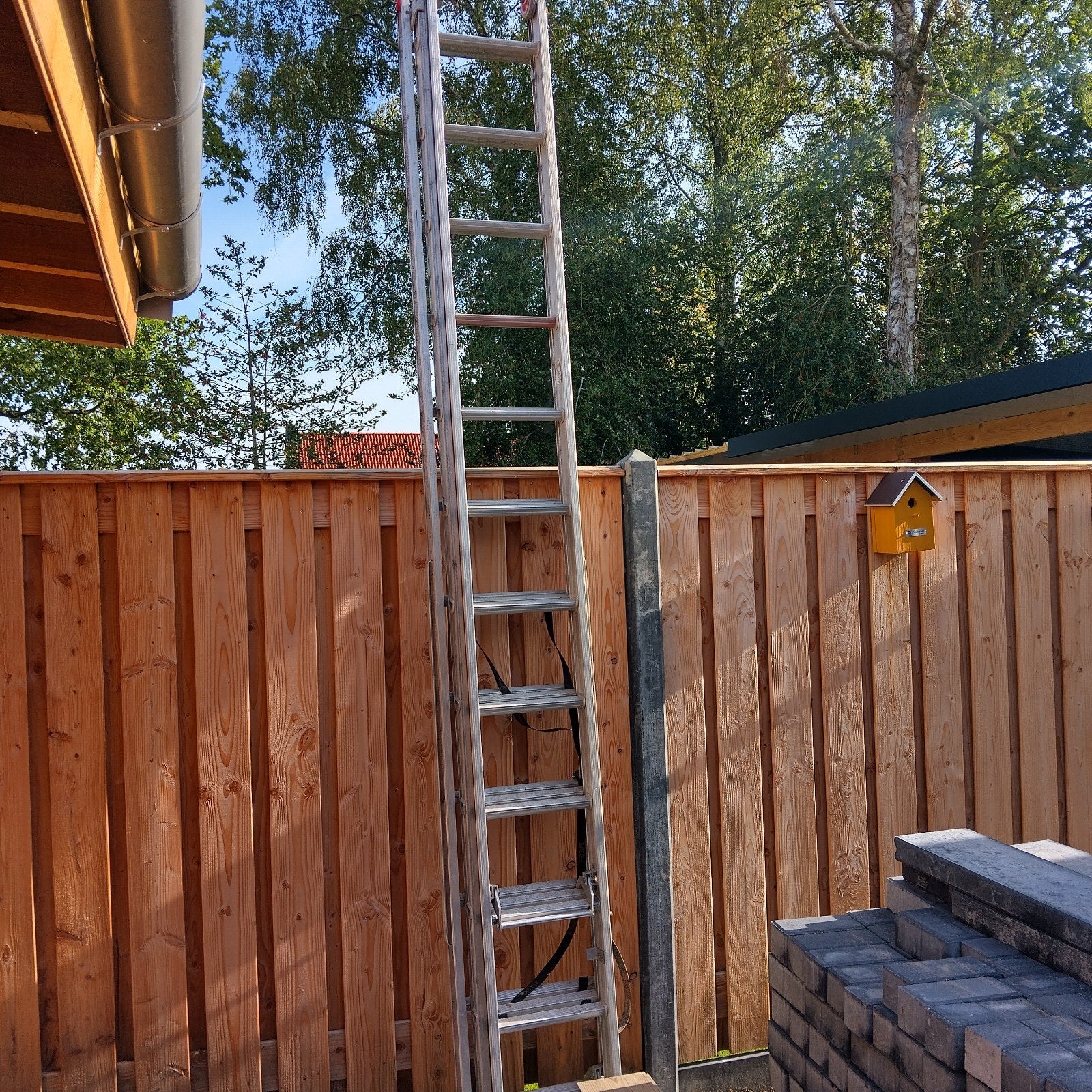 Altrex ladder 3 x 12 treden - Gebruikt, Doe-het-zelf en Verbouw, Ophalen, Gebruikt, Ladder, Opvouwbaar of Inschuifbaar