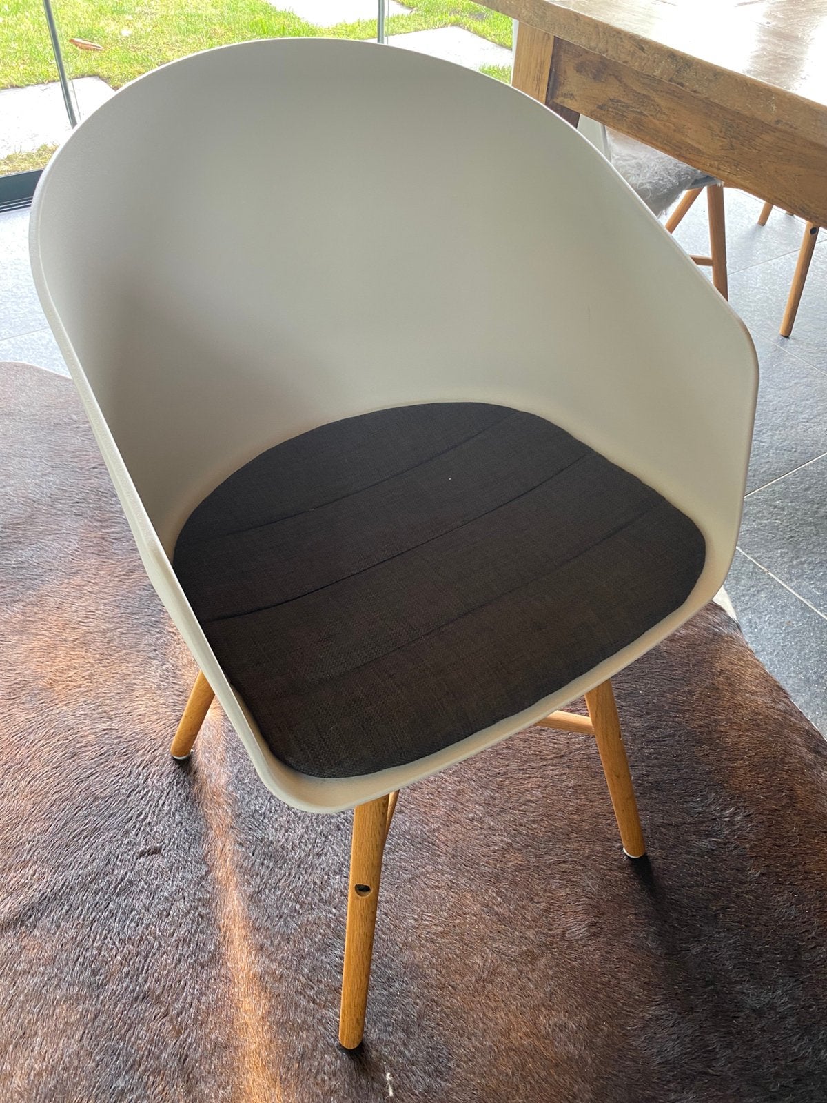 Kuipstoeltjes, Huis en Inrichting, Stoelen, Ophalen, Kunststof, Wit, Zo goed als nieuw