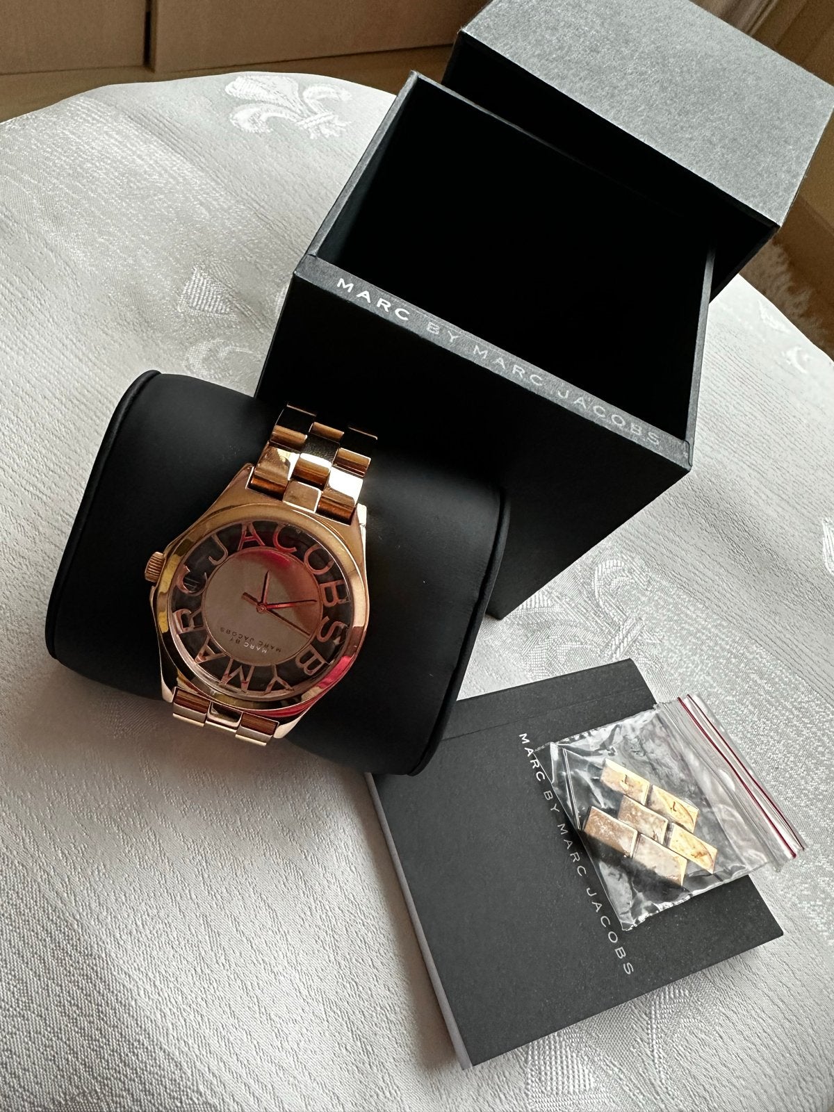 Marc by Marc Jacobs horloge roségoud, Sieraden, Tassen en Uiterlijk, Horloges | Dames, Overige merken, Overige materialen, Gebruikt