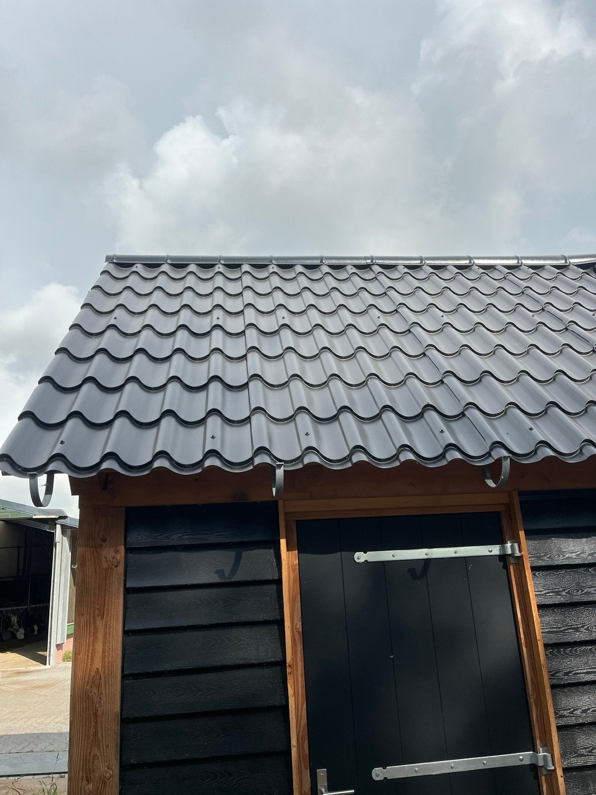 Nieuwe dakpan sandwichpanelen, Doe-het-zelf en Verbouw, Dakpannen en Dakbedekking, Nieuw, 5 tot 10 m², Metaal, Grijs