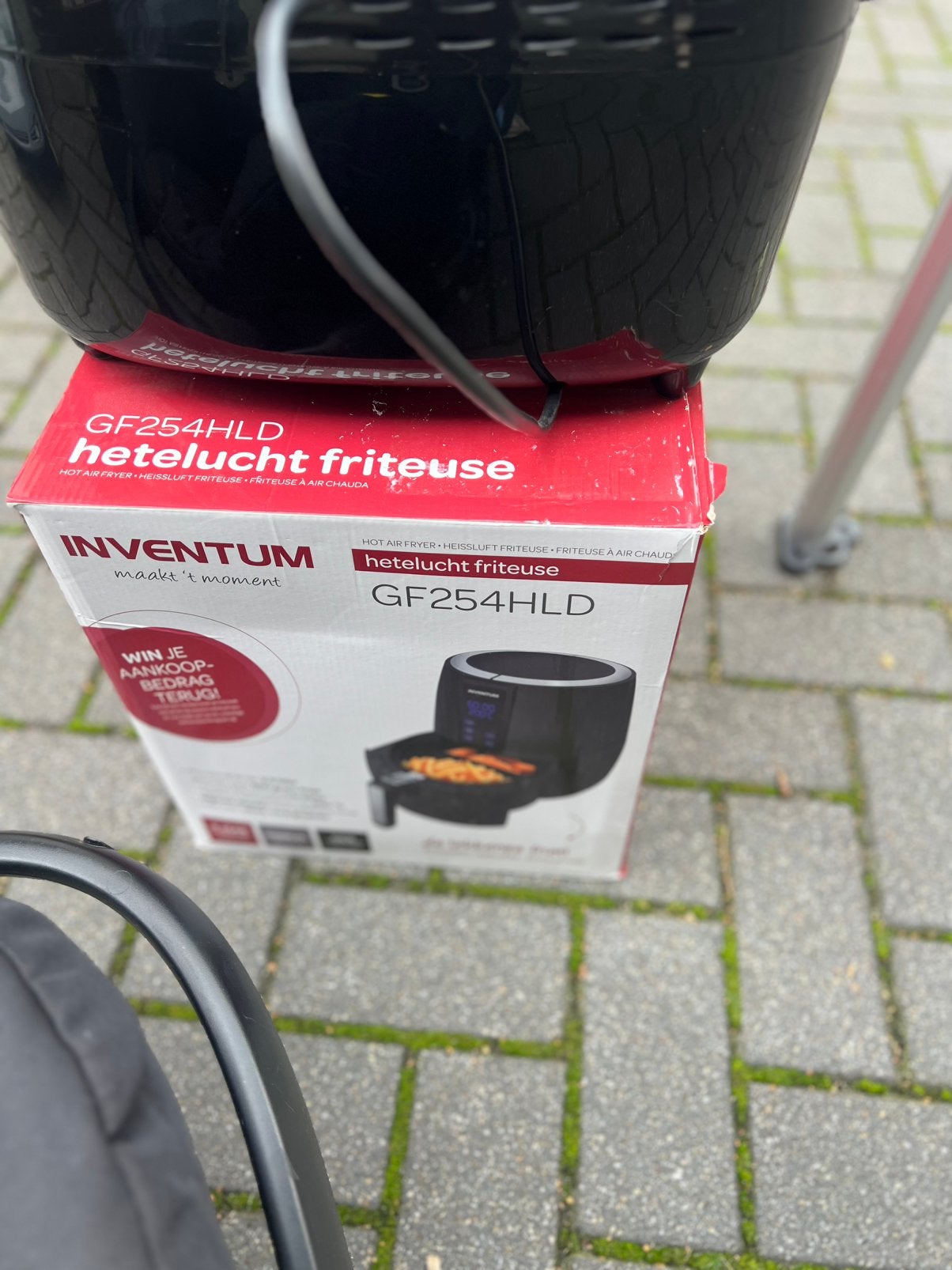 Inventum GF254HLD Heteluchtfriteuse - Zo goed als nieuw, Ophalen of Verzenden, Zo goed als nieuw