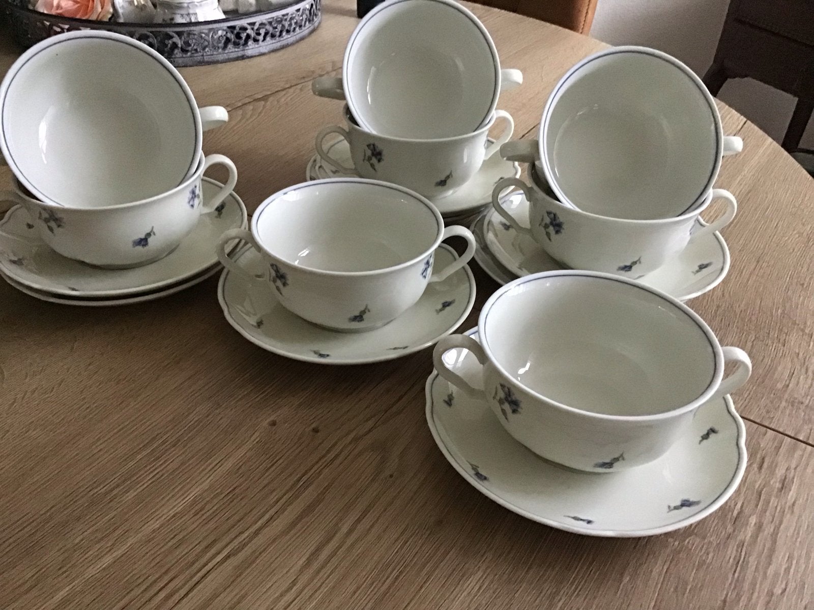 Seltmann Weiden “KornBlume” soepkommen met schotels (8 stuks, Overige merken, Klassiek, Ophalen of Verzenden, Zo goed als nieuw