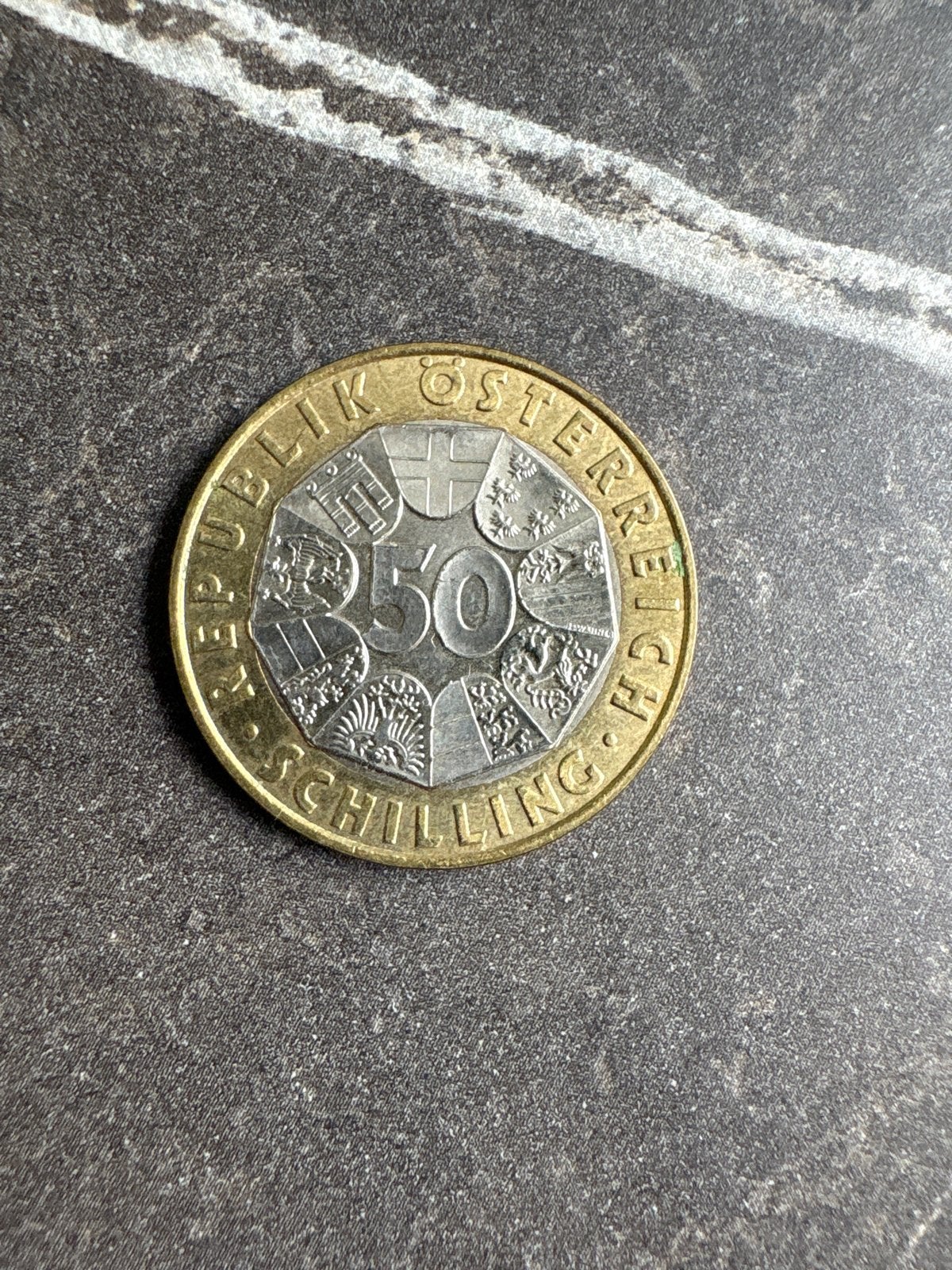 Oostenrijkse 50 Schilling munt (1996) - 1000 Jaar Oostenrijk, Ophalen, Oostenrijk, Losse munt