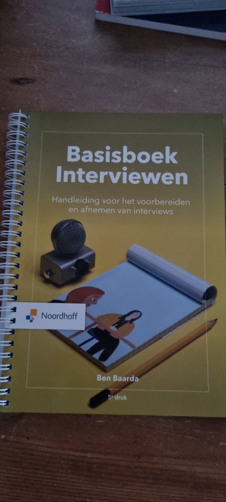 Basisboek Interviewen, Boeken, Verzenden, Nieuw, WO, Ben Baarda