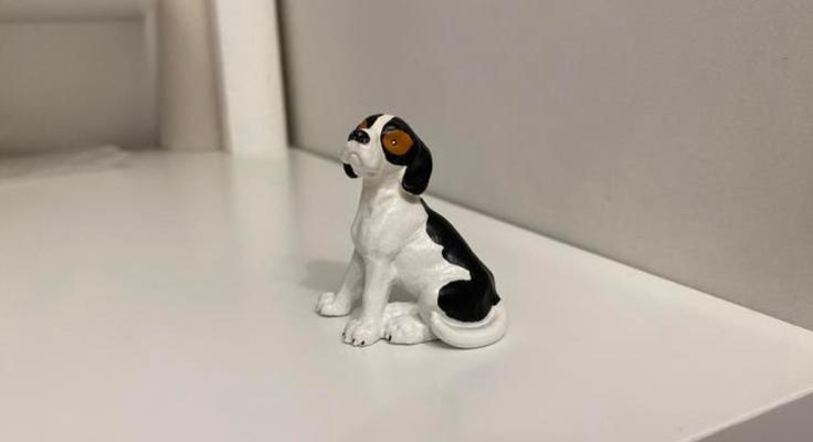 Schleich Beagle Donker ~ 16302 10b, Ophalen of Verzenden, Zo goed als nieuw, Hond of Kat, Beeldje of Figuurtje
