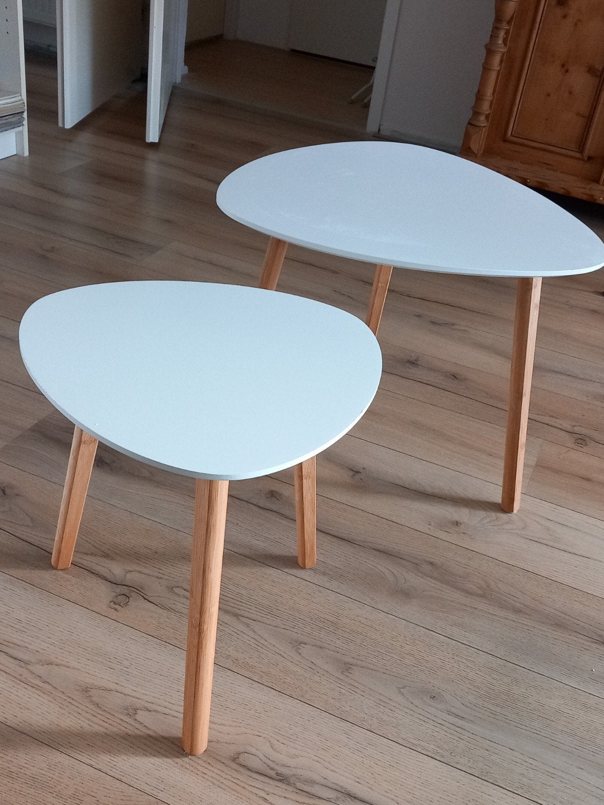 2-delige salon- of bijzettafel, 50 tot 100 cm, Zo goed als nieuw, Overige vormen, Minder dan 50 cm