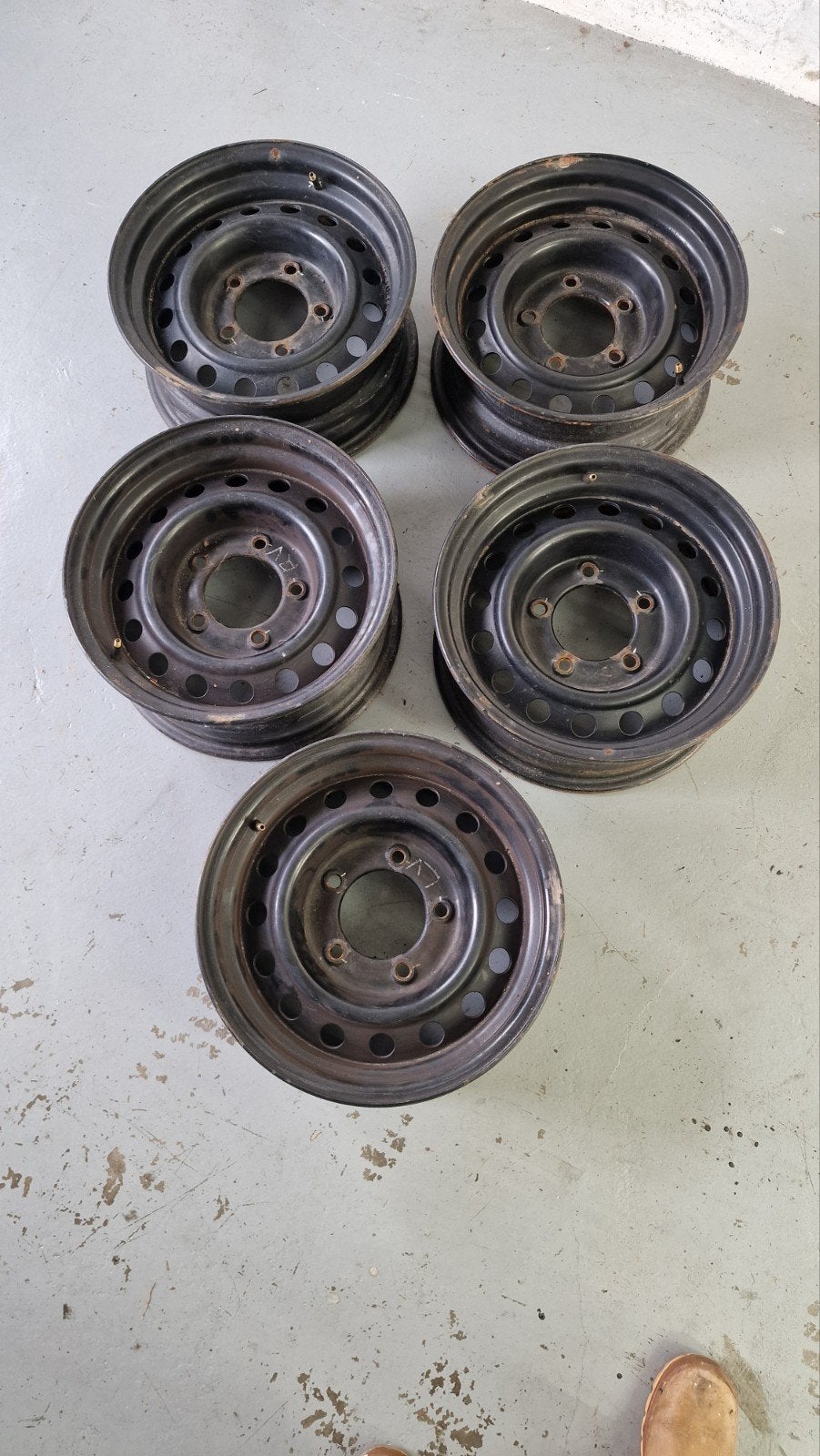 5 orginele toyota land cruiser velgen, Ophalen, Toyota