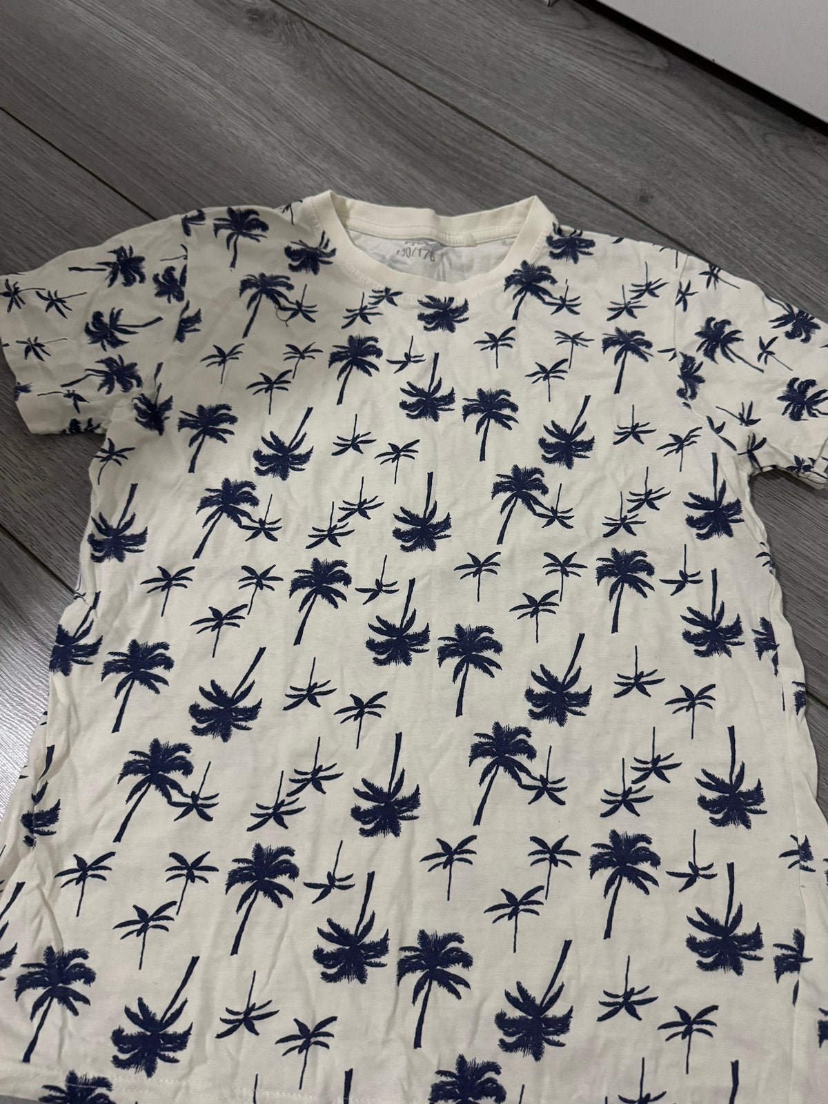 YFK T-shirt met palmboomprint - Maat 170/176, Kinderen en Baby's, Ophalen of Verzenden, Gebruikt, Jongen, Shirt of Longsleeve