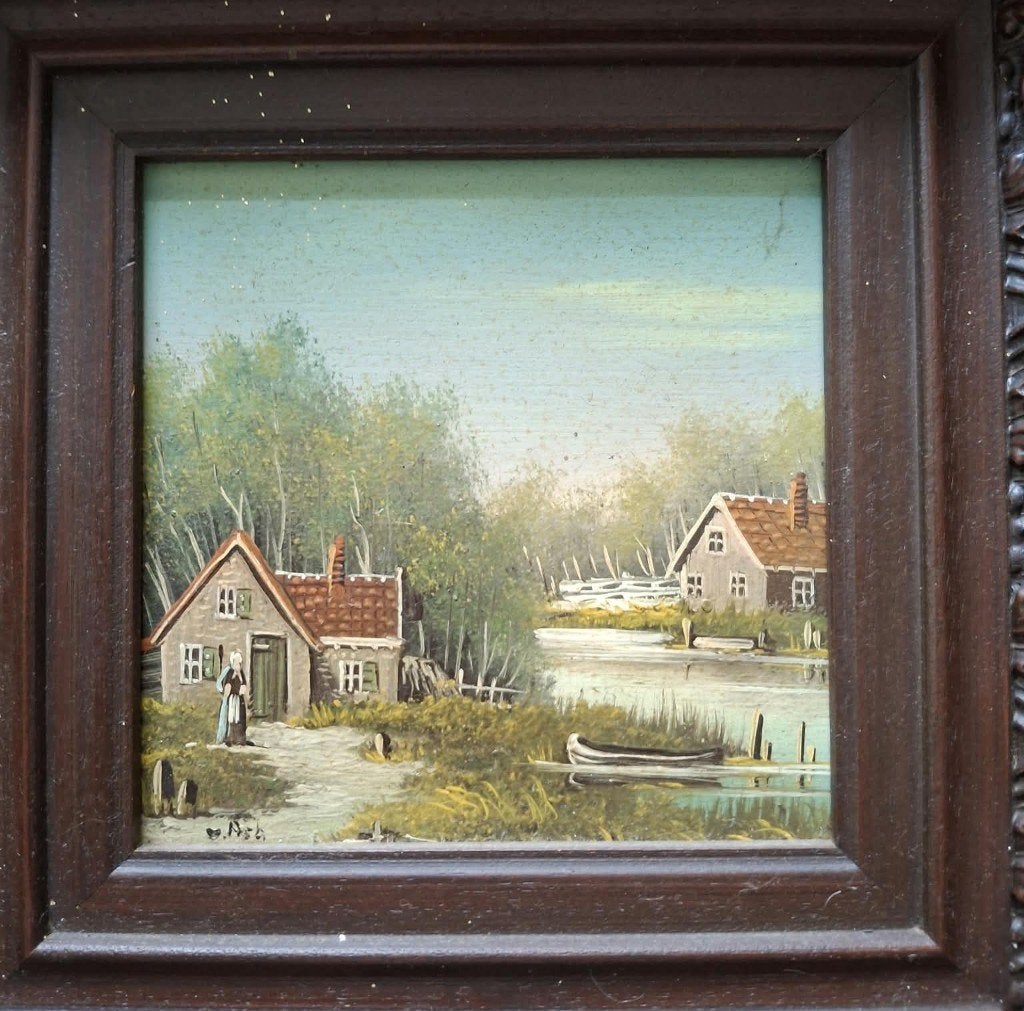 Schilderijtjes, Ophalen, Doek, Bijzondere lijst, Impressionistisch