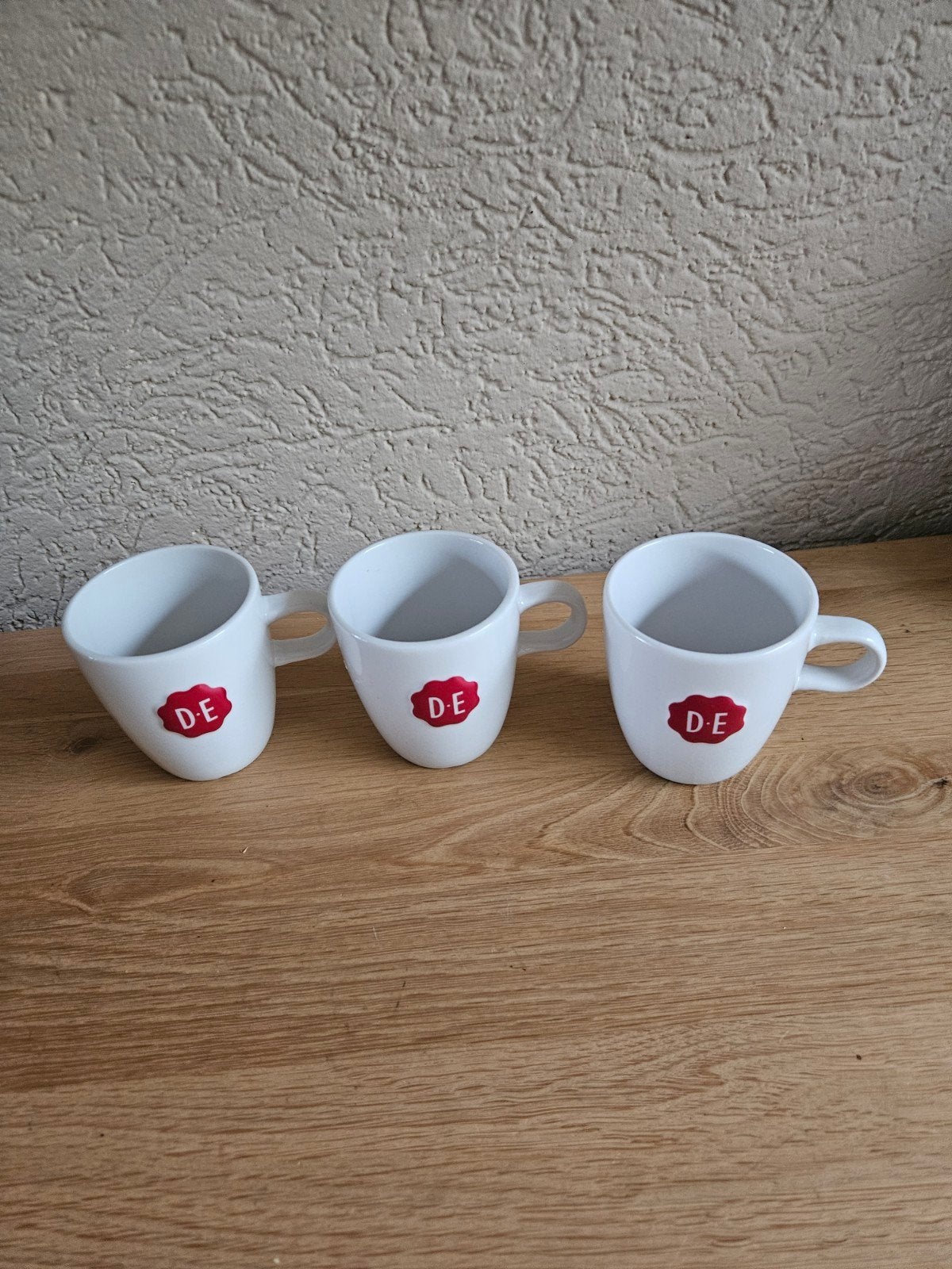 3  douwe egberts senseo mokjes, Ophalen of Verzenden, Zo goed als nieuw, Overige stijlen, Kop(pen) en/of Schotel(s)