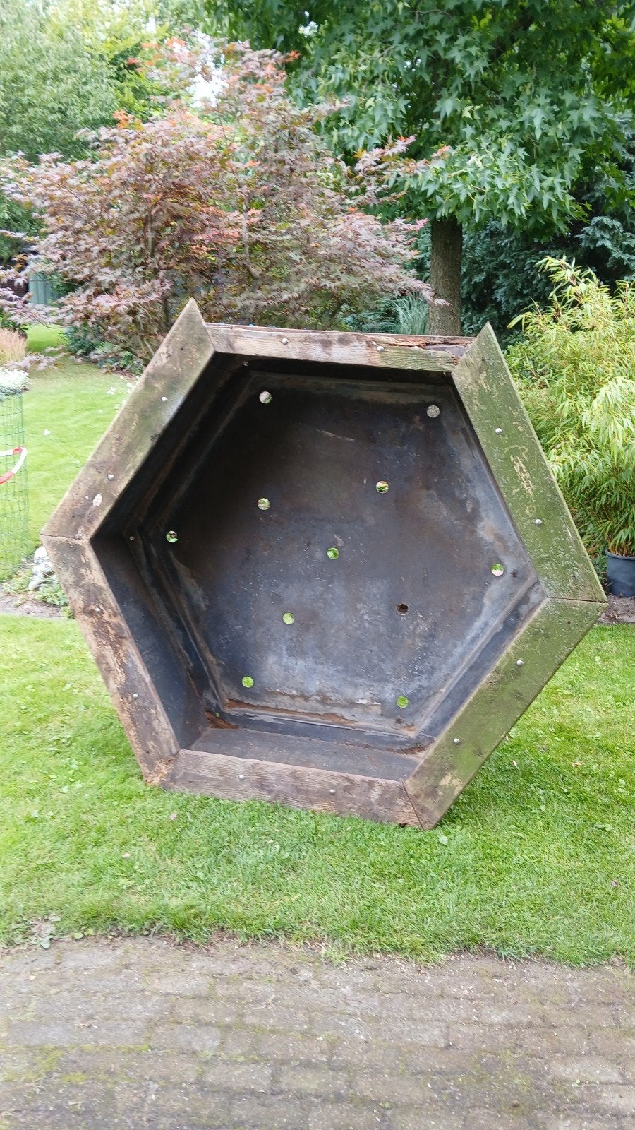grote oersterke kunststof/ polyester zand- of bloembak, Ophalen, Kunststof, Gebruikt, 100 cm of meer