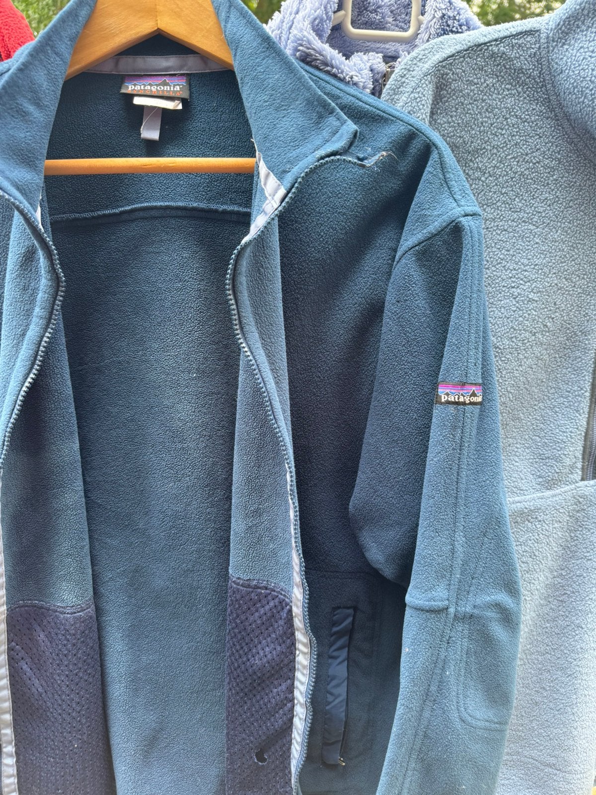 Patagonia Synchilla Fleece Jacket, Ophalen of Verzenden, Gedragen, Maat 42/44 (L), Blauw