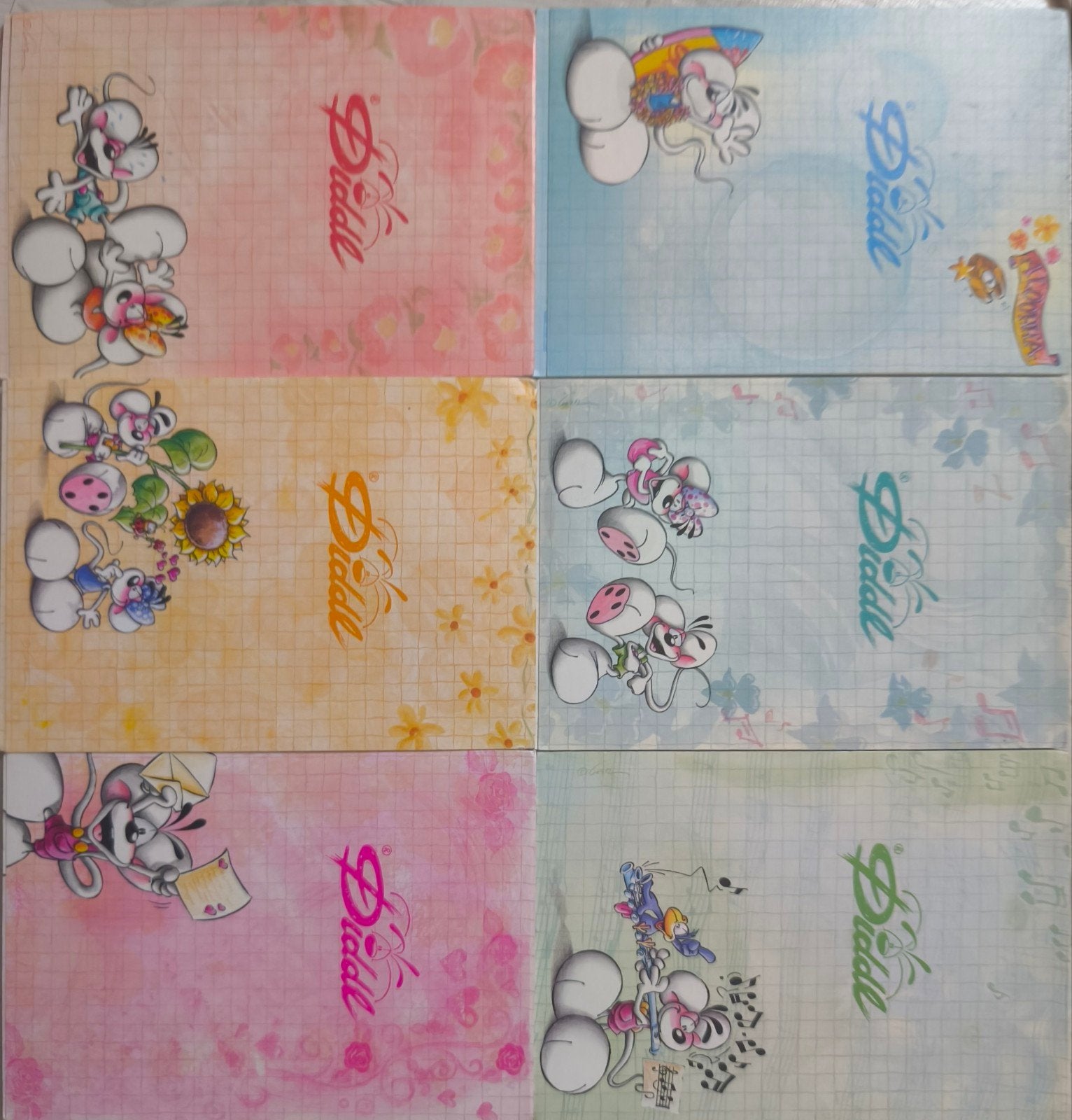 6 diddl blaadjes - A6 kleur, Verzamelen, Diddl, Ophalen of Verzenden, Papier, Kaart of Schrift