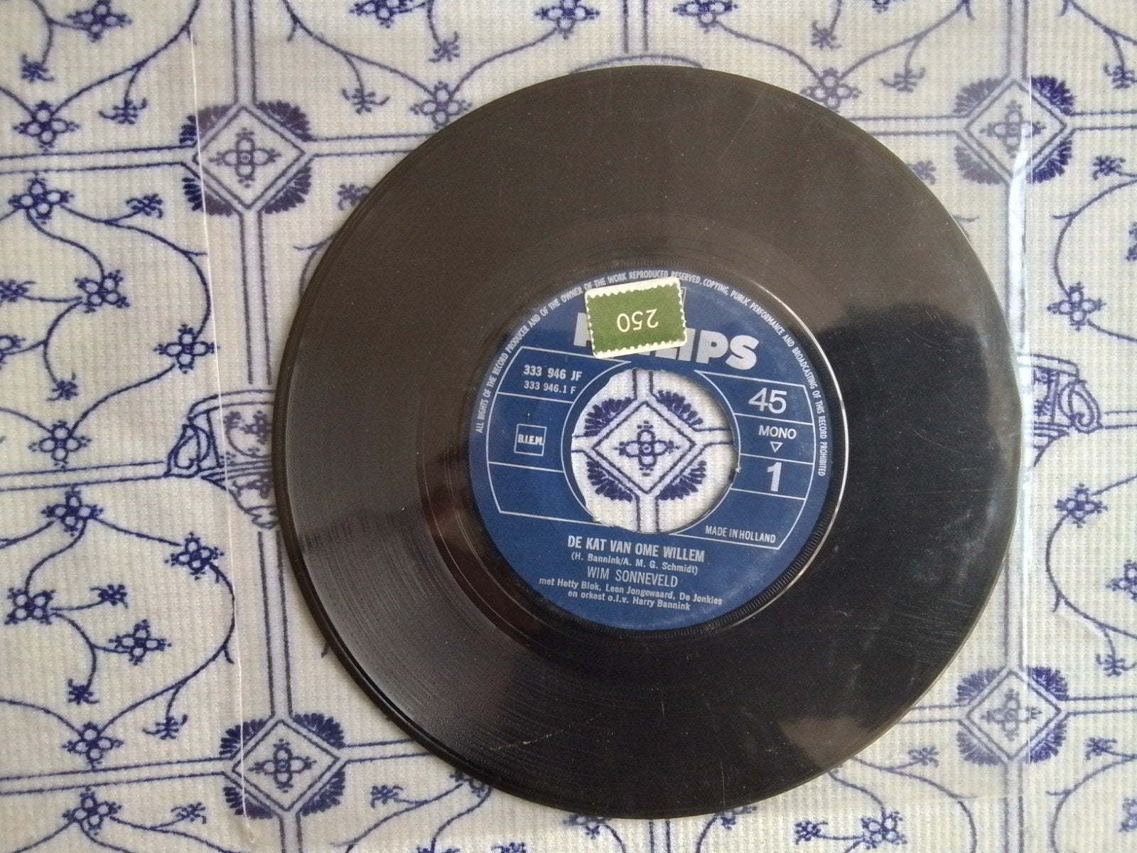 Wim sonneveld              De kat van ome willem, Ophalen of Verzenden, Zo goed als nieuw, 7 inch, Nederlandstalig