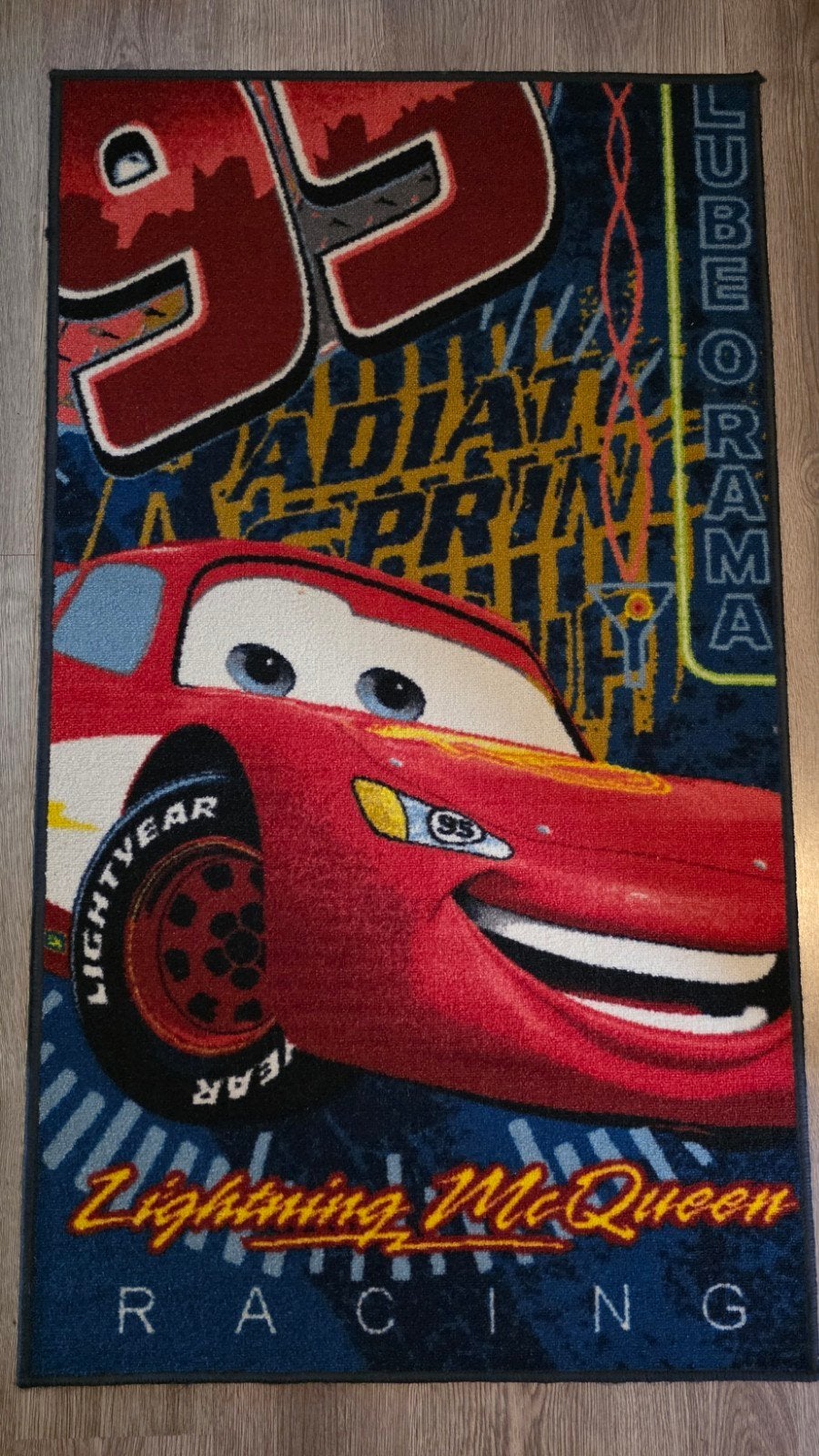 Disney Pixar Cars Lightning McQueen tapijt 80x140 cm, Ophalen